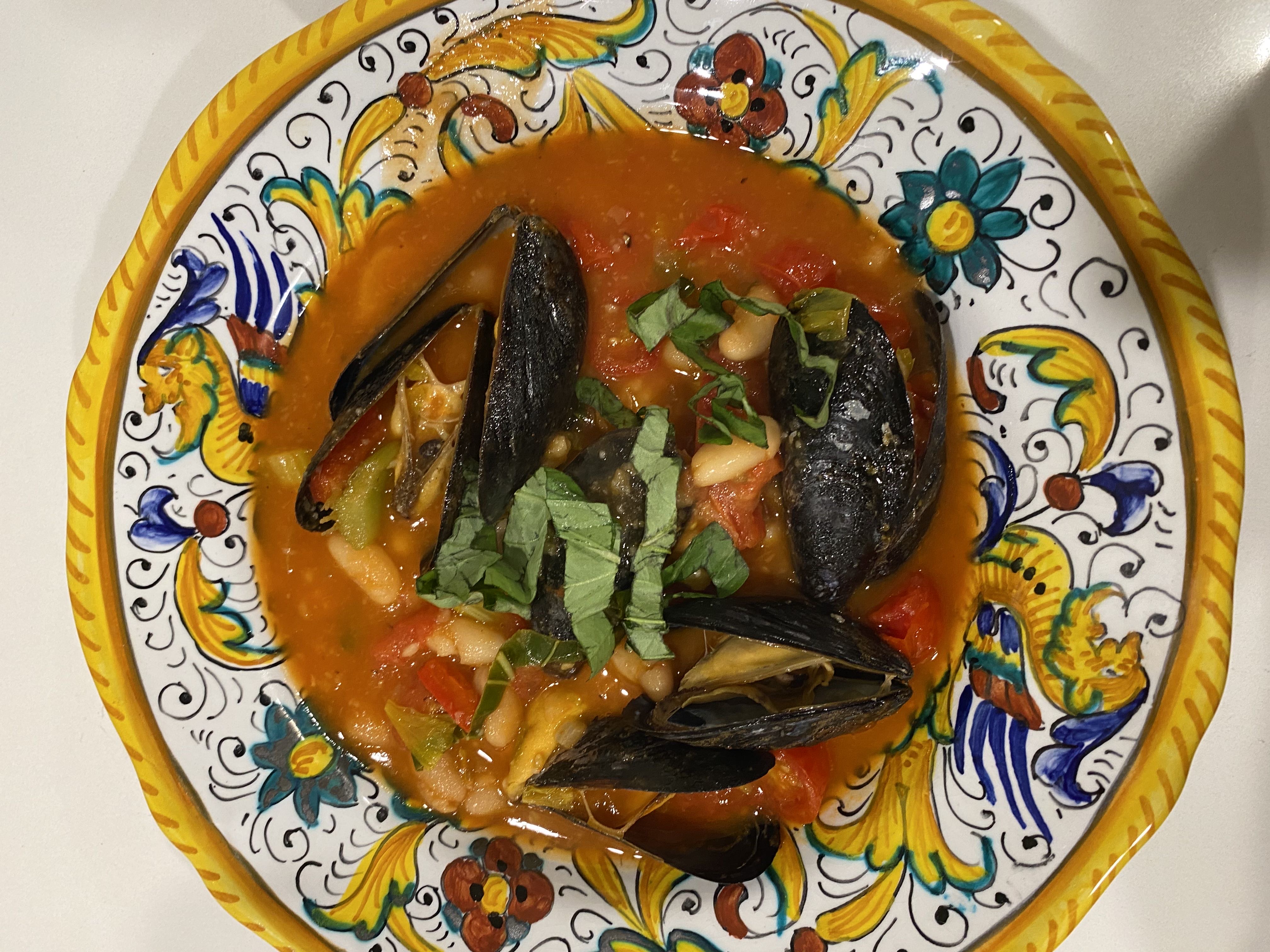 Healthy Mussel and White Bean Soup Recipe
