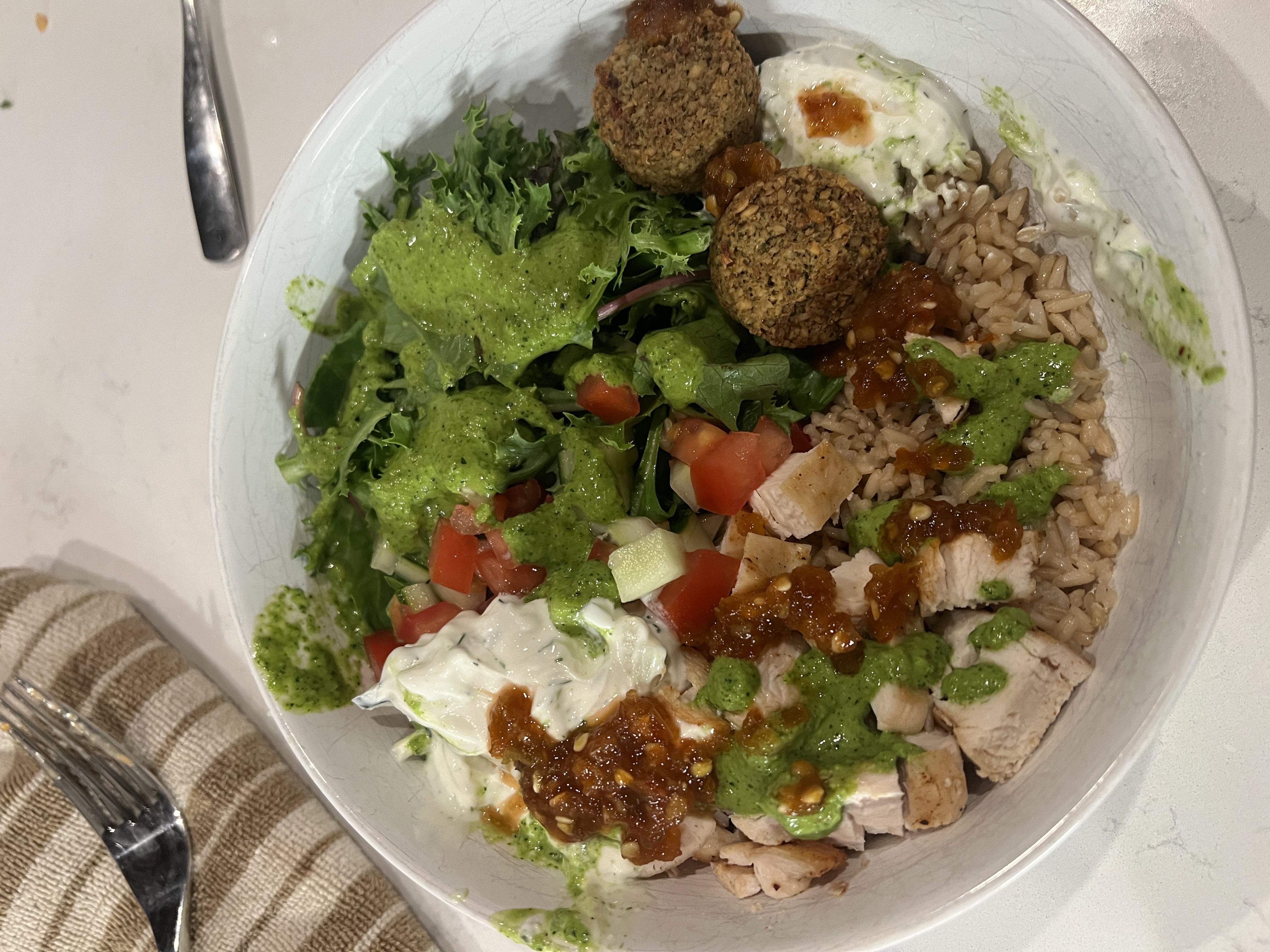 Healthy Mediterranean Chicken Bowl Recipe