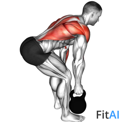 Kettlebell Alternating Row