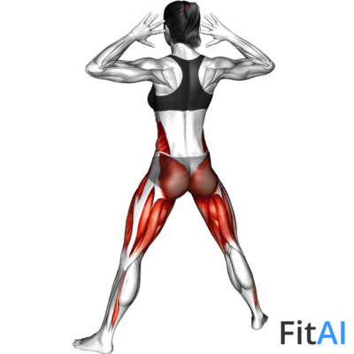 Half Plyo Squat Twist