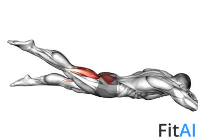 Lying Alternate Flutter Kick