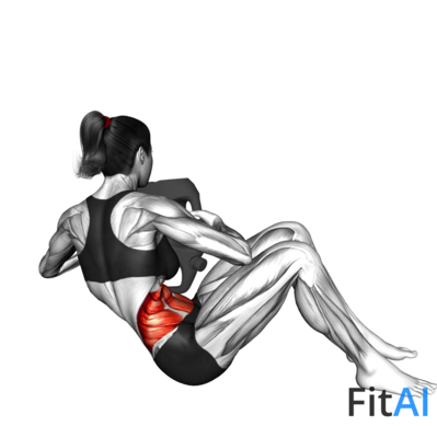 Bottle Weighted Russian Twist