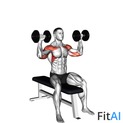 Dumbbell Bench Seated Press