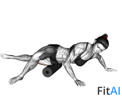 Roll Quadriceps (Vastus Lateralis) Lying on Floor