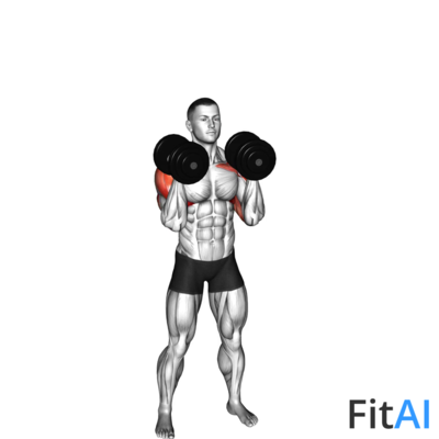 Dumbbell Standing Alternate Overhead Press