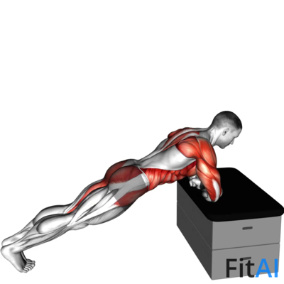 Side Plank Rotation a padded stool Supported