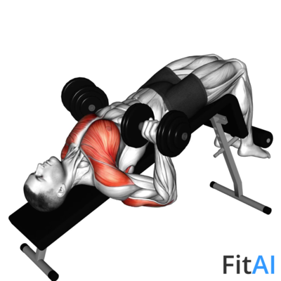 Dumbbell Decline Bench Press