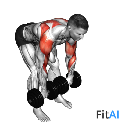 Dumbbell Bent-Over Face Pull