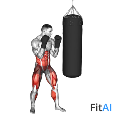 Hook Kick Kickboxing (Boxing bag)