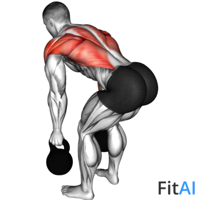 Kettlebell Two Arm Row