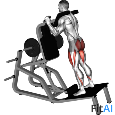 Lever Reverse Vertical Hack Squat