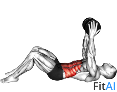 Dumbbell Straight Arm Crunch
