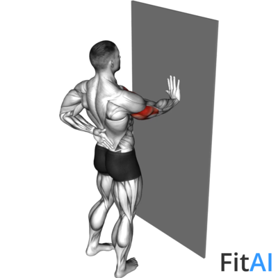 One Arm Push-Up Supported Wall