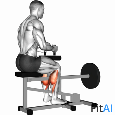 Lever Seated Calf Raise (Plate)