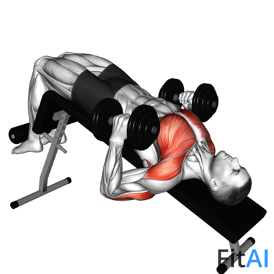 Dumbbell Decline Hammer Press