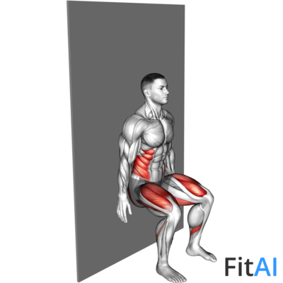 Seated Side Crunch (Wall)