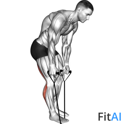 Standing Hamstring and Calf Stretch with Strap