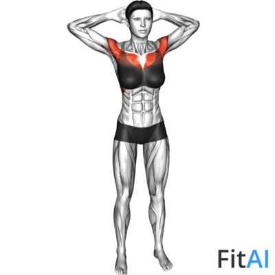 Bodyweight Standing Triangle Fly