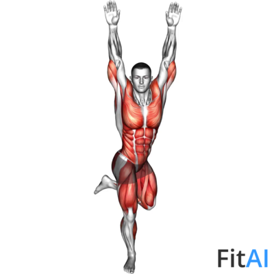 Back Kick Overhead Press