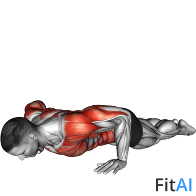Bodyweight Kneeling Push-Up Row