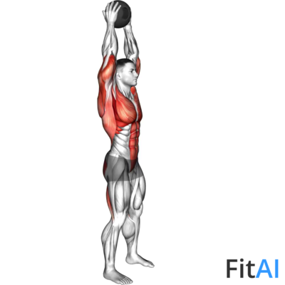 Medicine Ball Catch and Overhead Throw