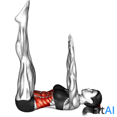 Crunch (straight leg up)