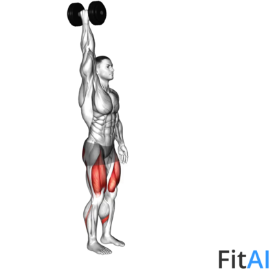 Dumbbell One Arm Overhead Lunge
