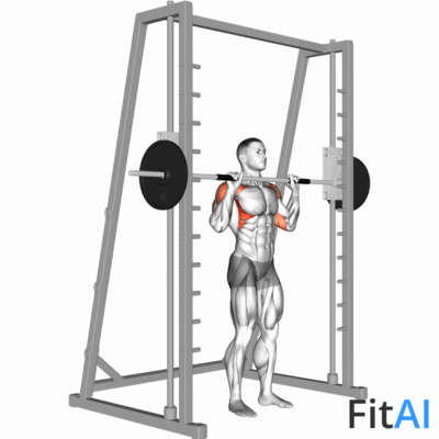 Smith Standing Shoulder Press