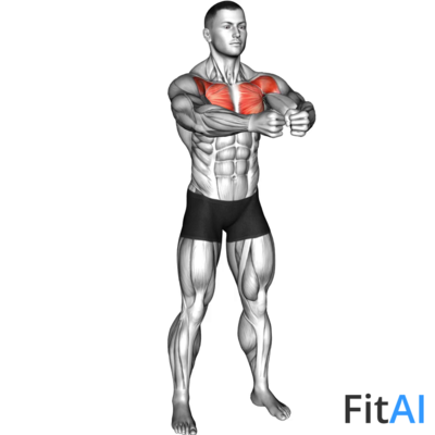Bodyweight Standing Alternate Chest Fly