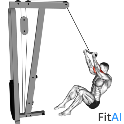 Cable Seated Overhead Curl (SZ-bar)