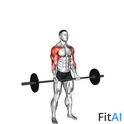 Barbell Curl Press Extension