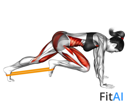 Resistance Band Plank March