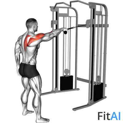 Cable Standing One Arm Face Pull