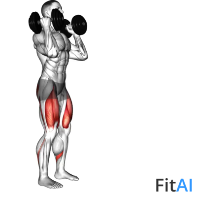 Dumbbell Front Rack Lunge