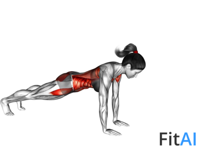 Plank arm lifts