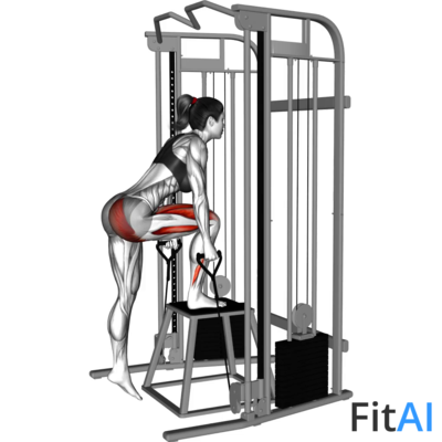 Cable Glute Dominant Step-up