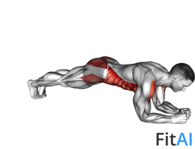 Plank Jack on Elbows