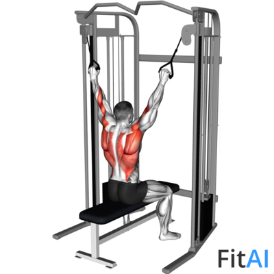 Cable Twin Handle Parallel-Grip Lat Pulldown