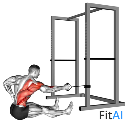 Band One Arm Twisting Seated Row