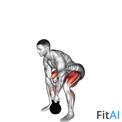 Kettlebell deadlift