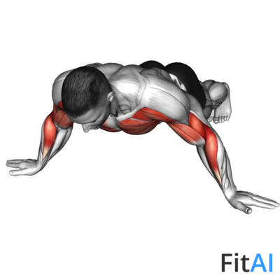 One Side Archer Push-up