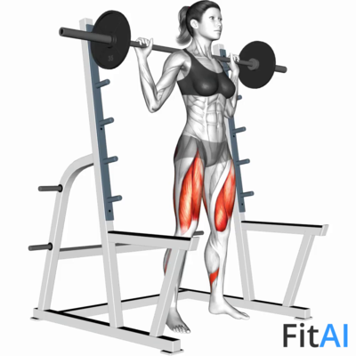 Barbell Full squat (Rack)