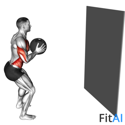 Medicine Ball Chest Pass against Wall
