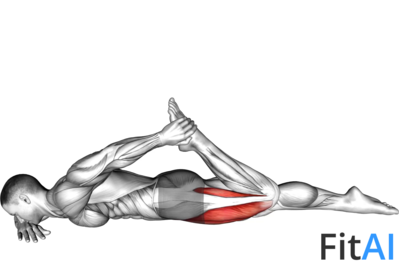 Quadriceps lying stretch