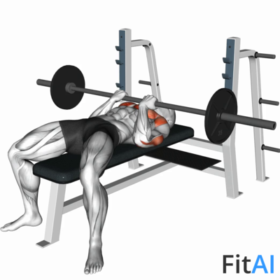 Barbell Reverse Close-grip Bench Pres