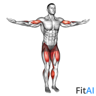 Stepjack Inner Biceps Curl