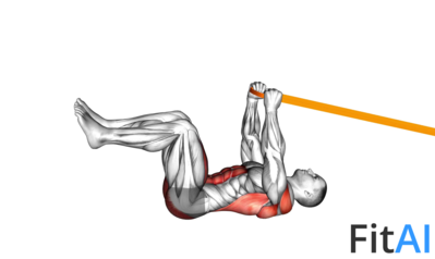 Resistance Band Upper Body Dead Bug