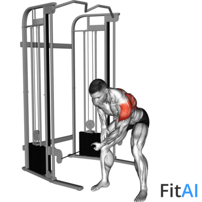 Cable Bent-Over One Arm Lateral Raise