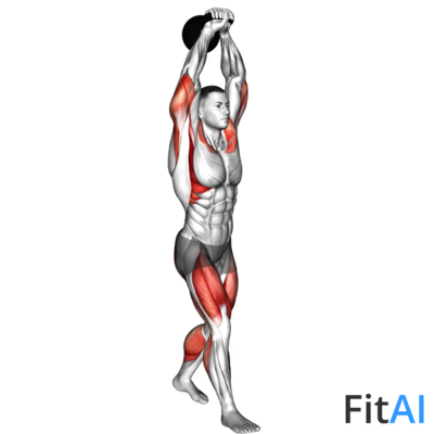 Kettlebell Overhead Carry