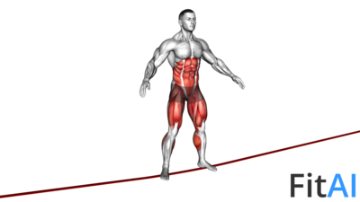 Bodyweight Squat on Slackline